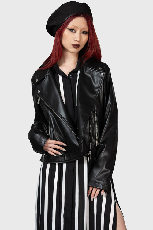 killstar Night Wrath Biker Jacket Black