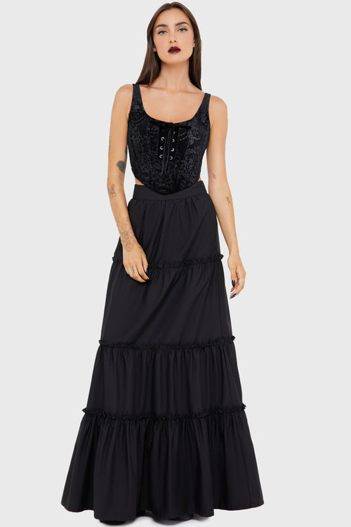 Killstar Nightrein Corset Black