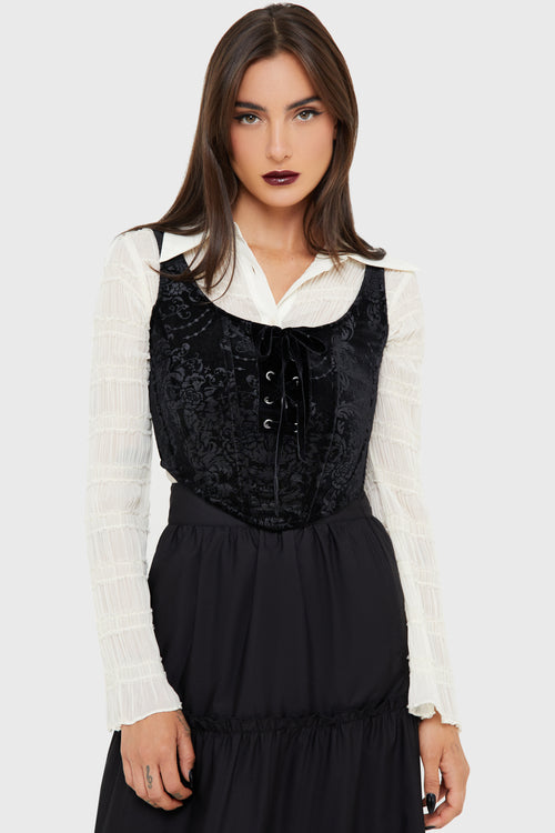 killstar Nightrein Corset Black