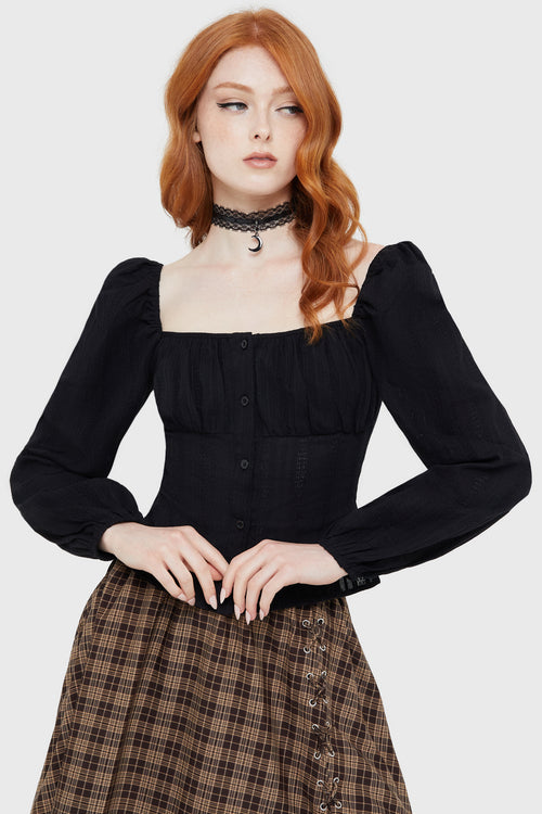 killstar Nightwood Top Black