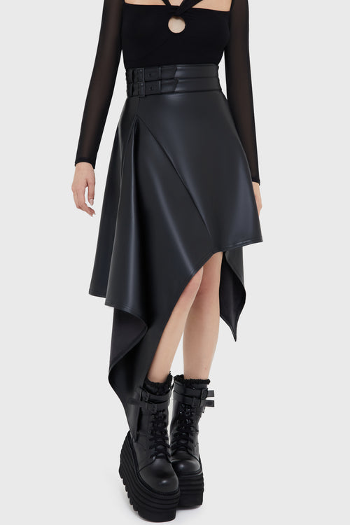 Killstar Noir Ruin Skirt Black