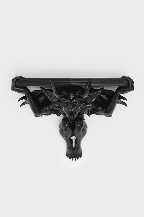killstar Notre Resin Wall Shelf Black