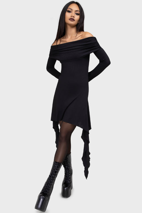killstar Nyctophilia Dress Black