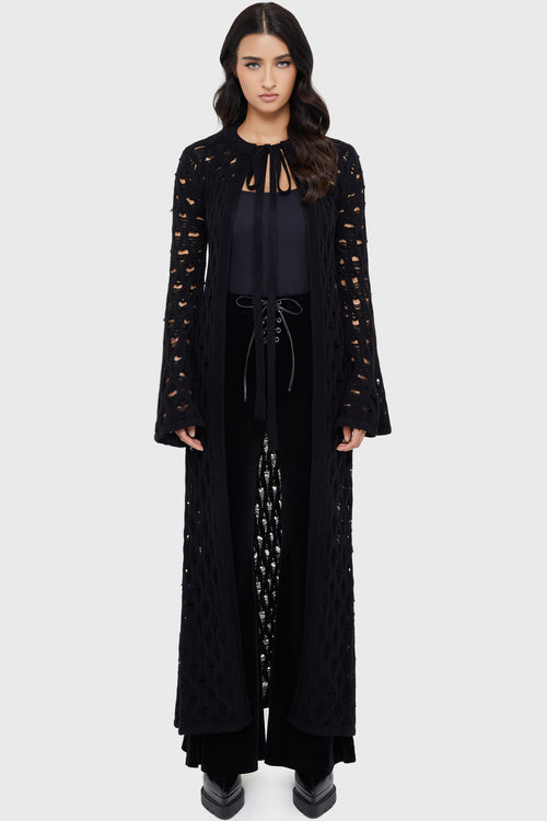 killstar Nymeria Cardigan [BLACK] Black