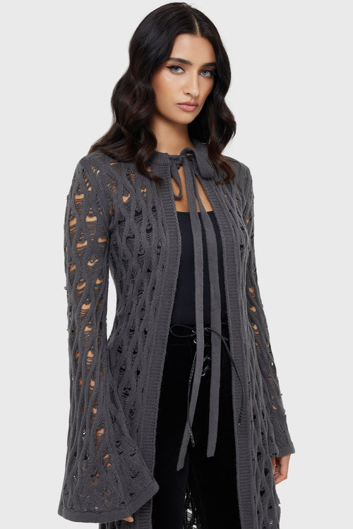 Killstar Nymeria Cardigan [GREY] Grey