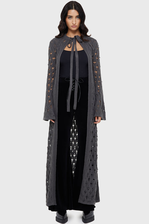 killstar Nymeria Cardigan [GREY] Grey