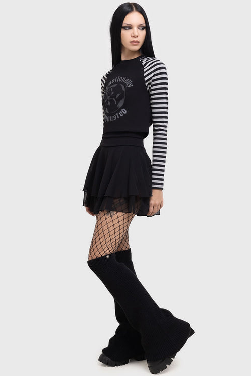 Killstar Nyxen Leg Warmers Black