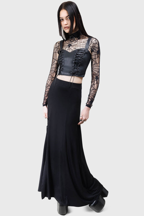 Killstar Nyxian Corset Top Black