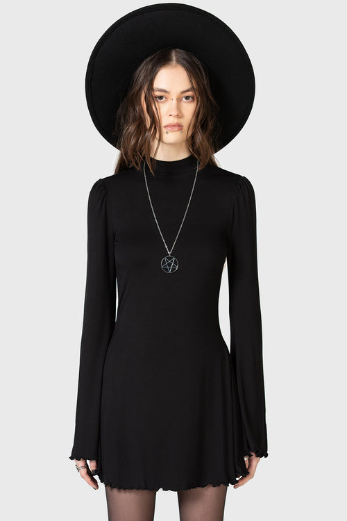 Killstar Of The Blade Mini Dress Black