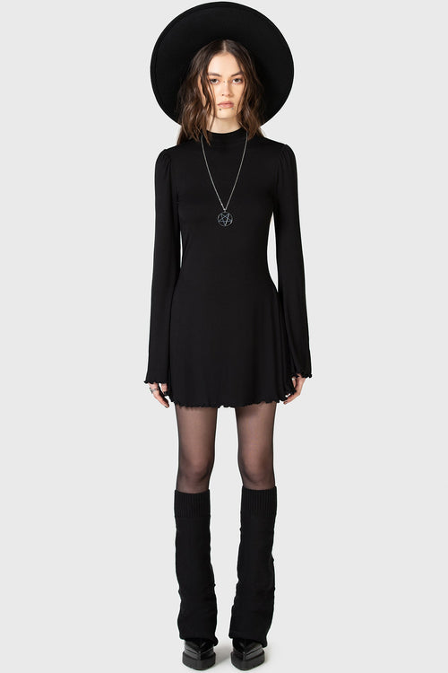 killstar Of The Blade Mini Dress Black