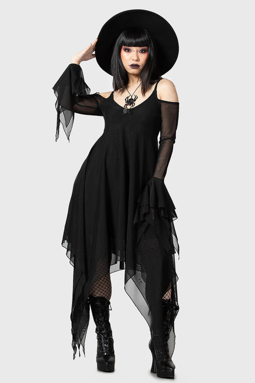 killstar Omen Crush Dress Black