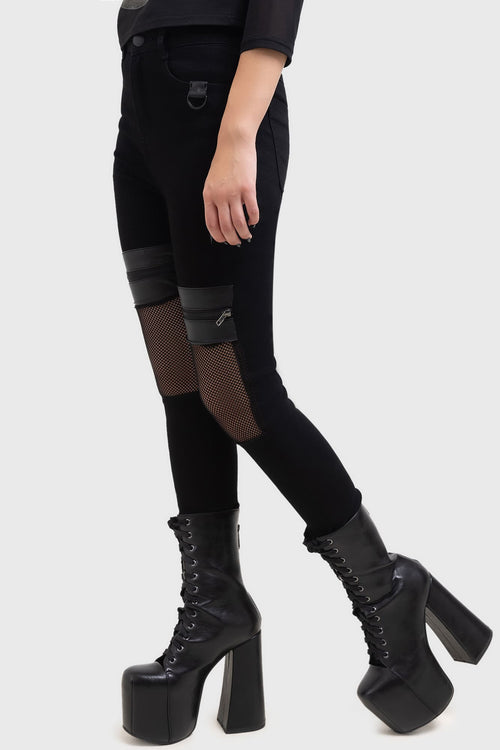 killstar Onyx Side Jeans Black