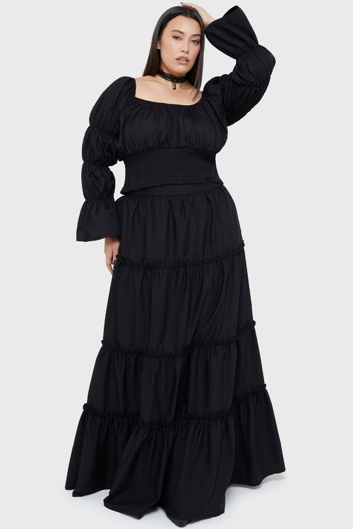 Killstar Ophidia Skirt Black