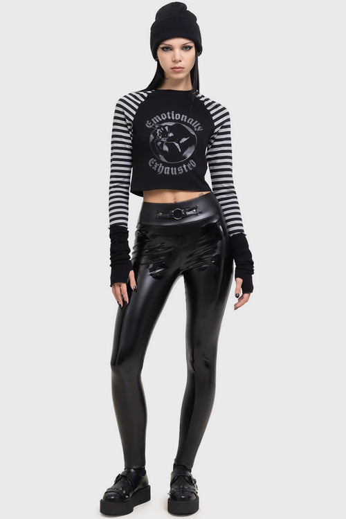 Killstar Ossuary Leggings Black