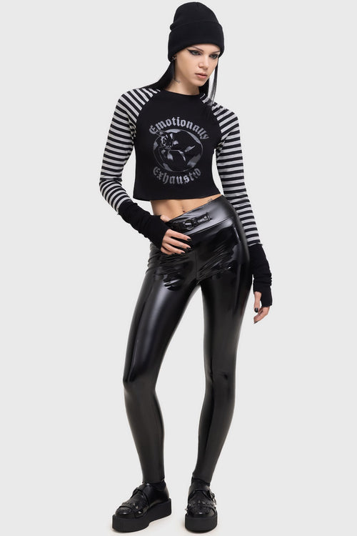 Killstar Ossuary Leggings Black