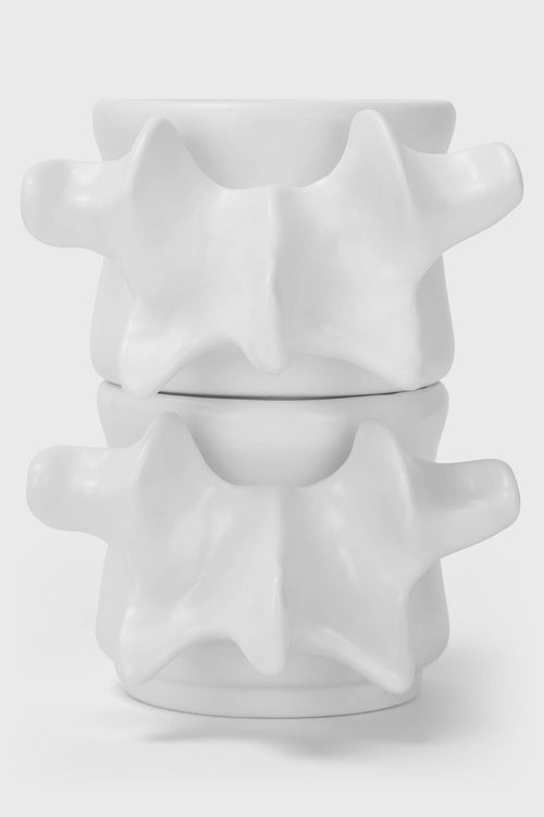 Killstar Ossuary Stackable Cups (Set Of 2) White