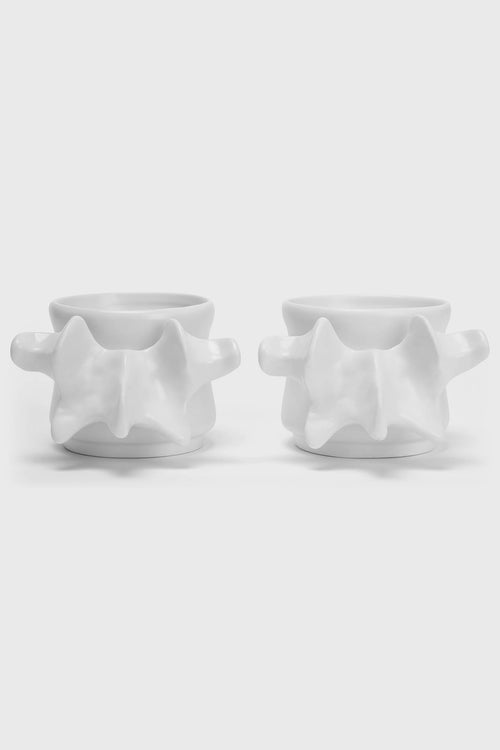 killstar Ossuary Stackable Cups (Set Of 2) White