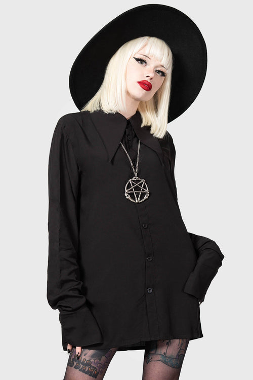 killstar Paimon Shirt Black