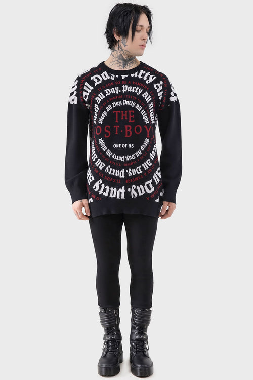 Killstar Party All Night Sweater Black