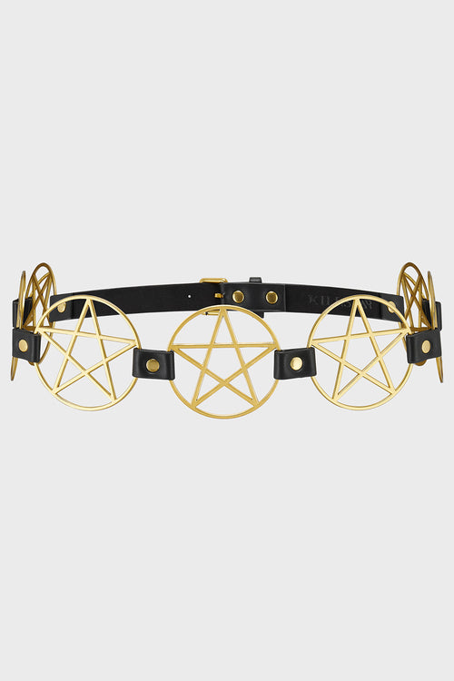 killstar Pentagram Belt [GOLD] Gold