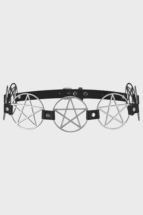 killstar Pentagram Belt [S] Silver