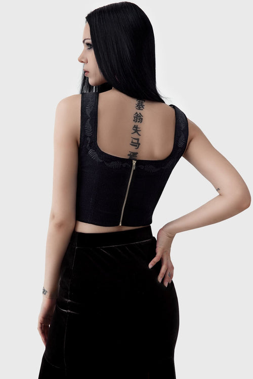Killstar Perseis Corset Top Black