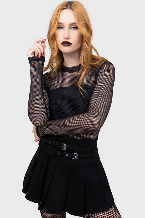 Killstar Planetary Party Mesh Top Black