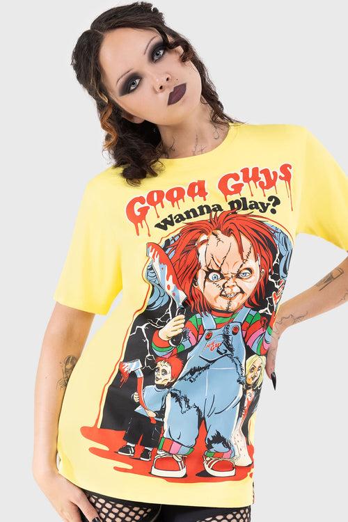 Killstar Play Pals Toys T-Shirt Yellow
