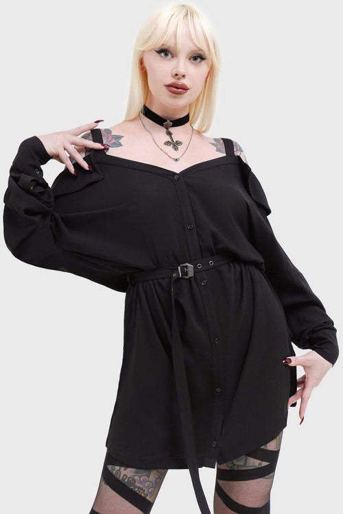 killstar Poison Dart Dress Black
