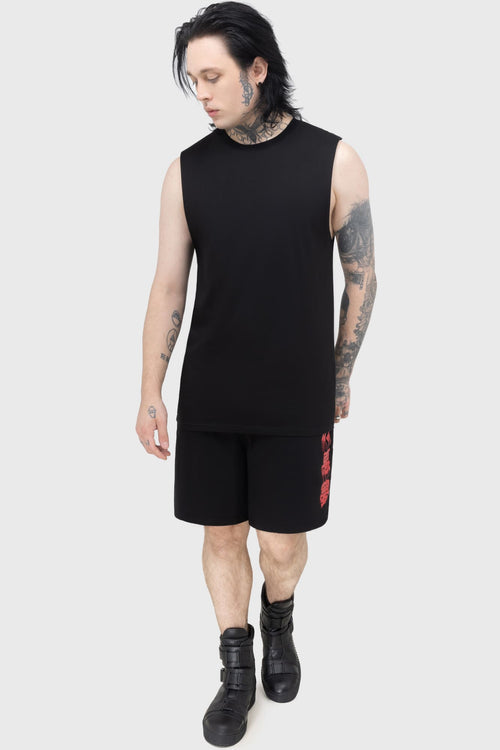 Killstar Psychos Only Jersey Shorts Black