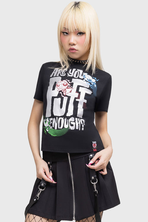 Killstar Puff Enough Tshirt Black