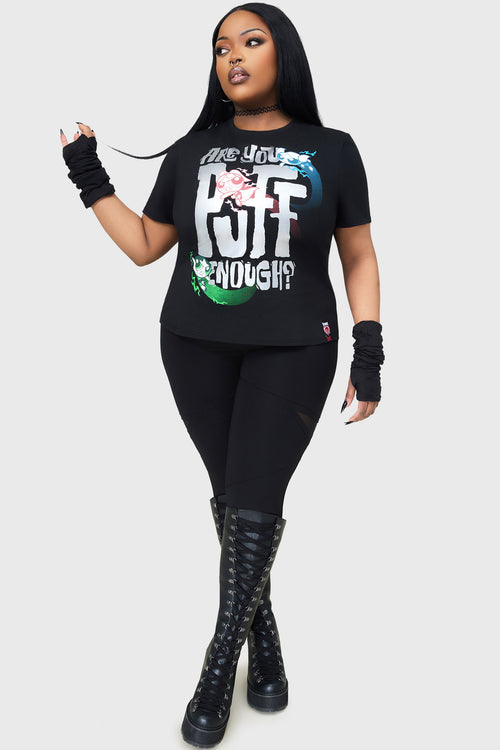 Killstar Puff Enough Tshirt Black