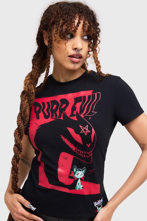 Killstar Purr Evil Tee Black