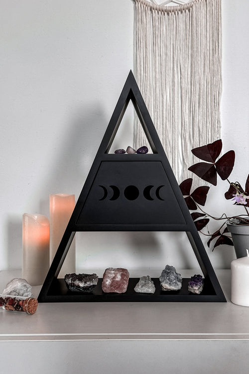 Killstar Pyramid Shelf Black