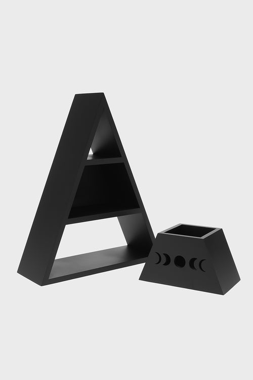 Killstar Pyramid Shelf Black