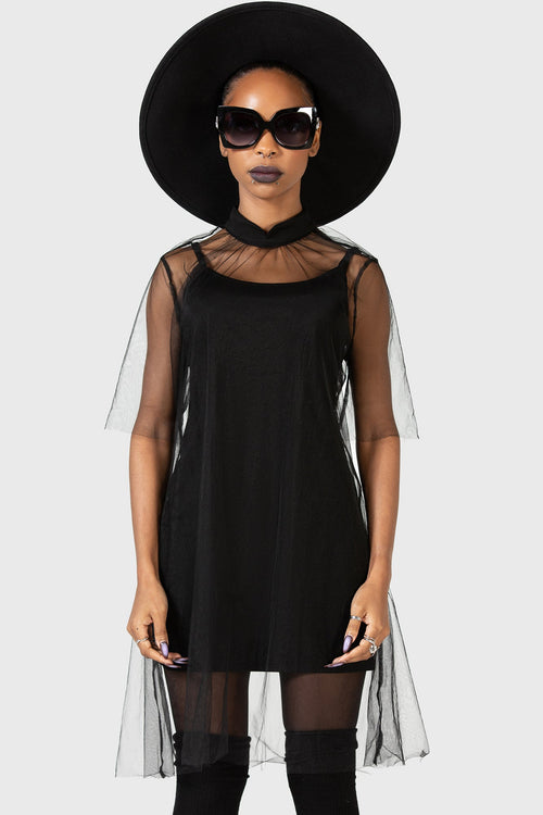 Killstar Ravaged Spirit Mini Dress Black