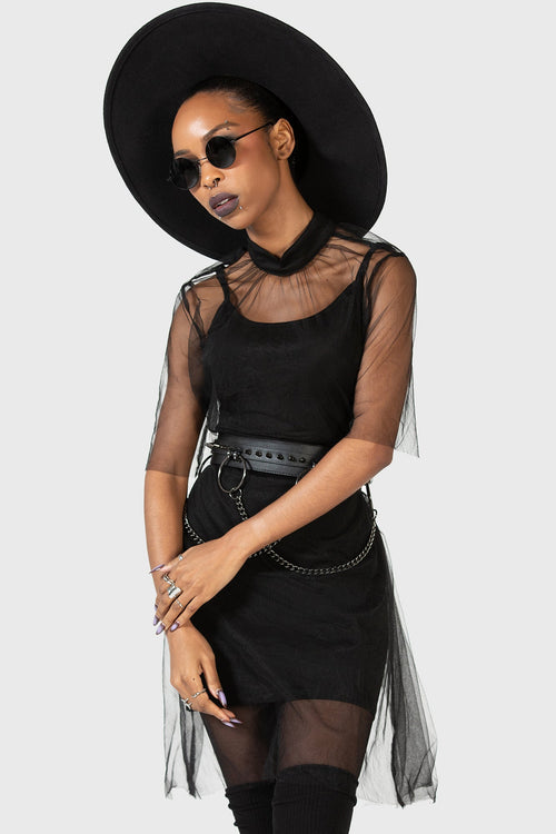 killstar Ravaged Spirit Mini Dress Black