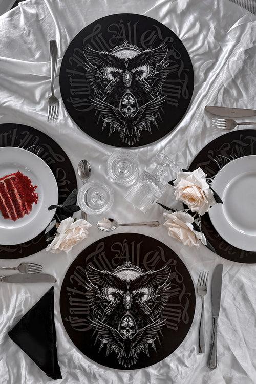 Killstar Raven Placemat Set Black