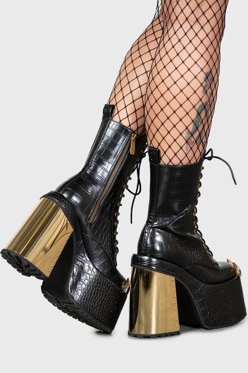 Killstar Repetilia Boots Black