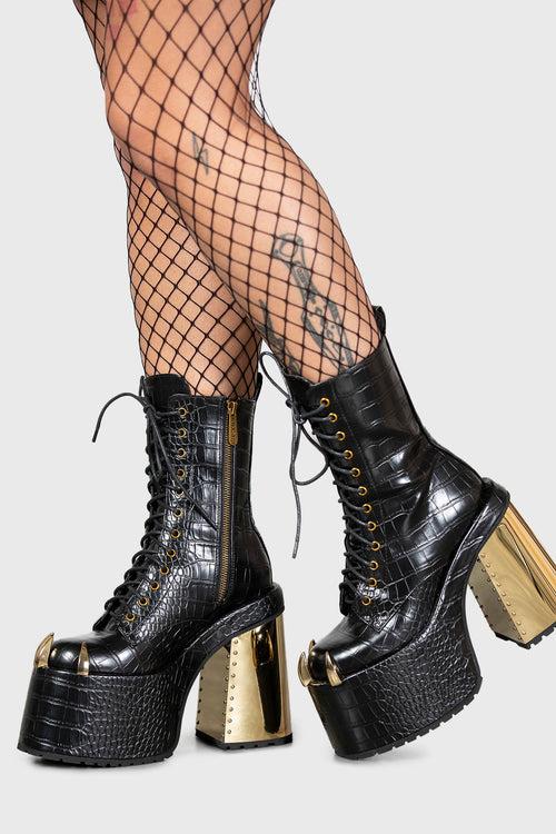 killstar Repetilia Boots Black