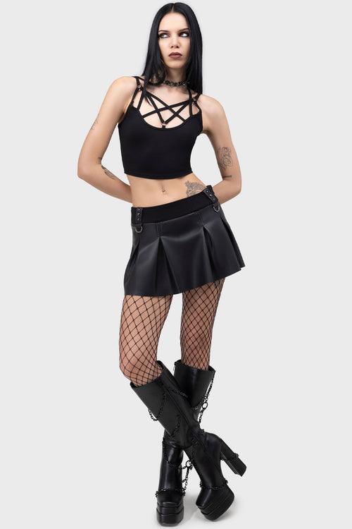 Killstar Riot Doll Skirt Black