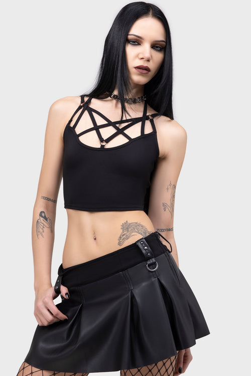 Killstar Riot Doll Skirt Black