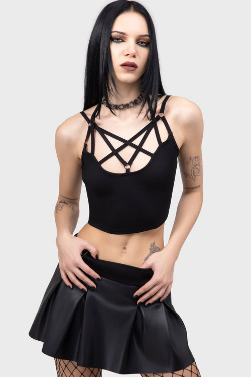 Killstar Riot Doll Skirt Black