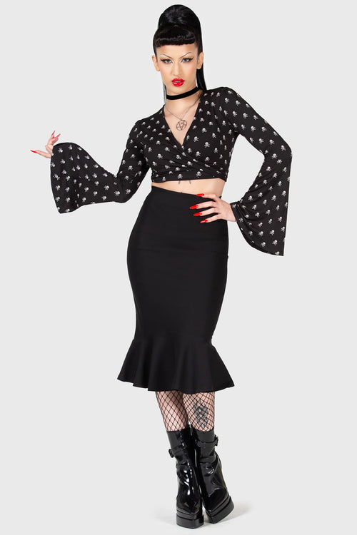 Killstar Royal Blast Skirt Black