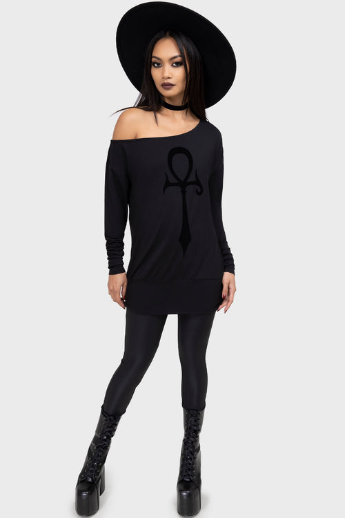 Killstar Satanic Omen Top Black