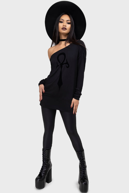 Killstar Satanic Omen Top Black