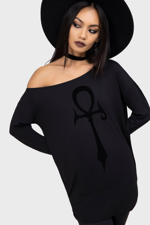 Killstar Satanic Omen Top Black