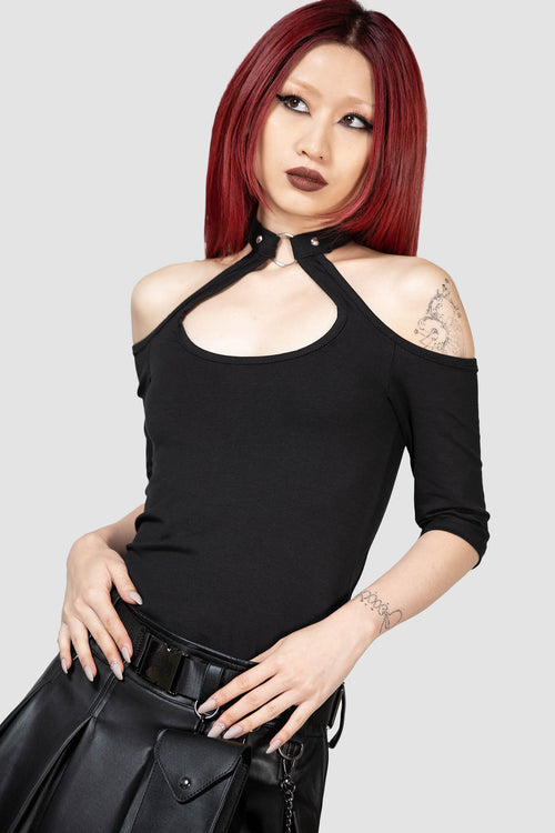 killstar Seraphina Choker Top [B] Black