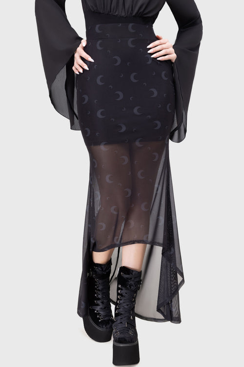 Killstar Serenade Of Shadows Skirt Black