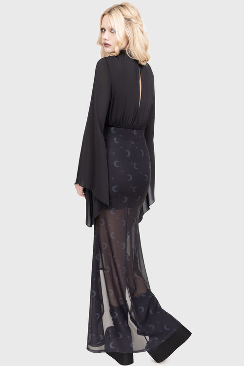 Killstar Serenade Of Shadows Skirt Black